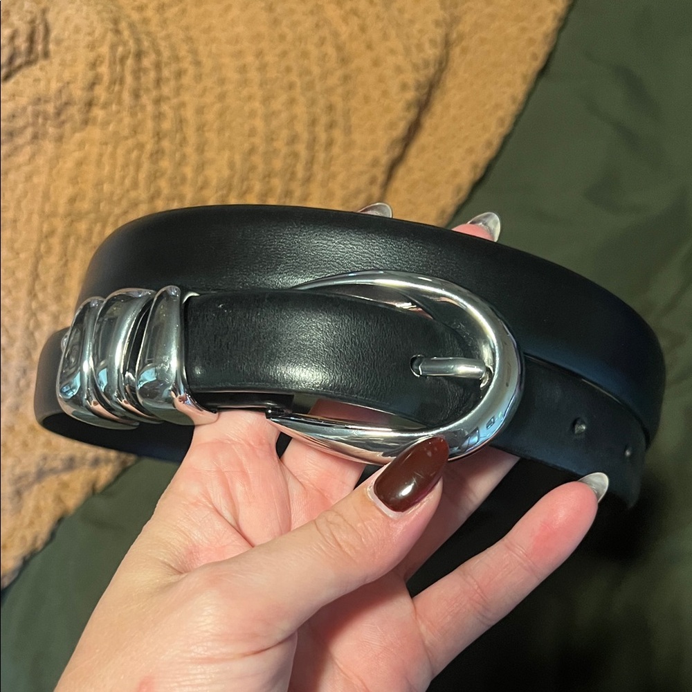 Madewell triple metal keeper belt